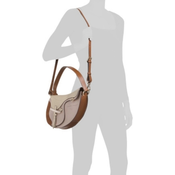 🔹️BOLDRINI🔹️ Made In Italy Leather Cuoio  Saddle Bag NWT ✨️🤎 - Picture 2 of 4